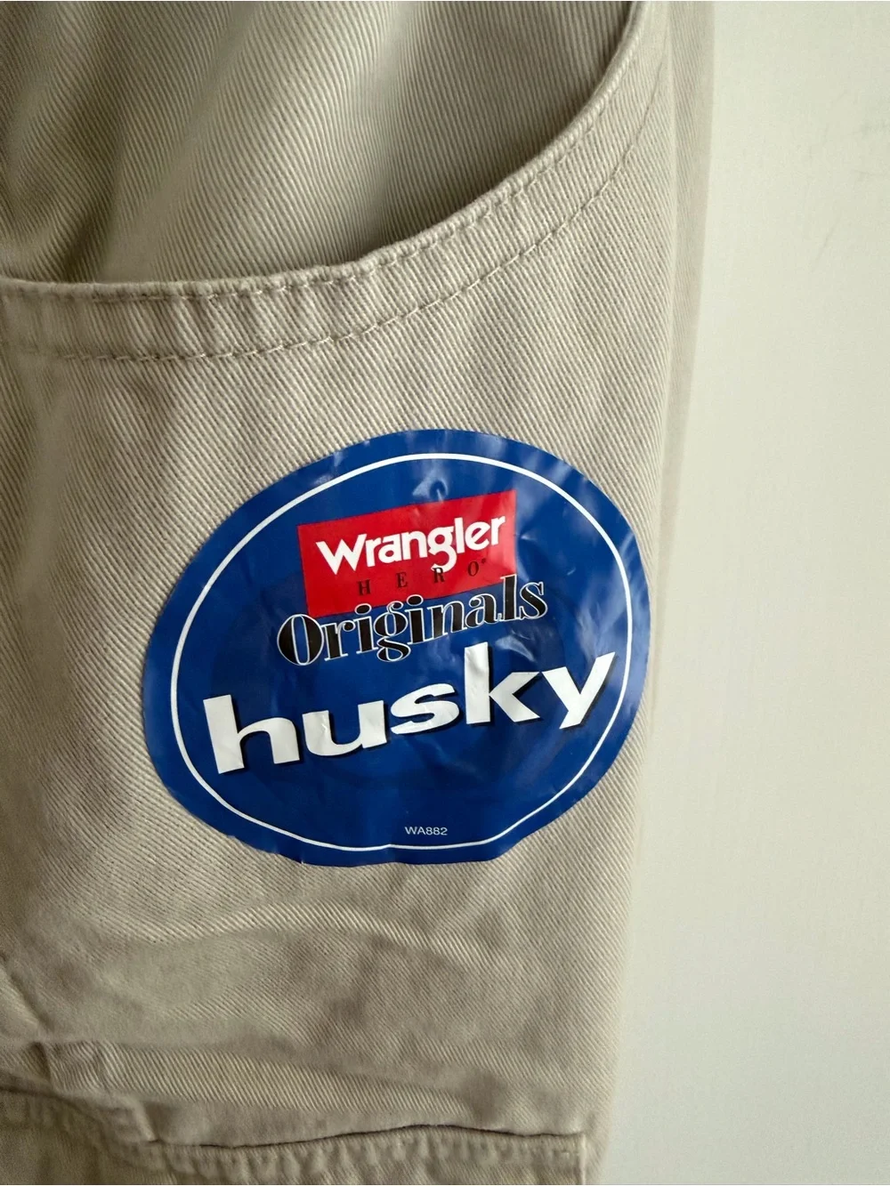 NWT Kids WRANGLER Originals Khaki Zip-Off Pants to Shorts 14 HUSKY 100% Cotton